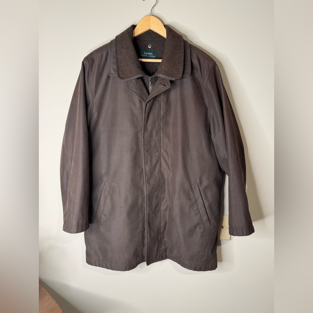 Lauren Ralph Lauren Brown Men’s Overcoat wool lining 42S